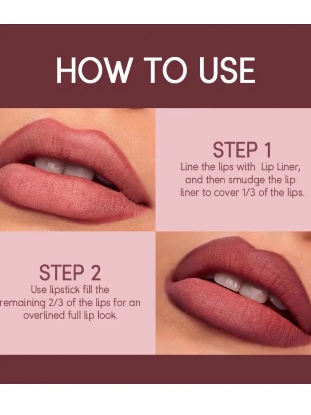 Matte 2-in-1 Lipstick & Lip Liner — Shade 02